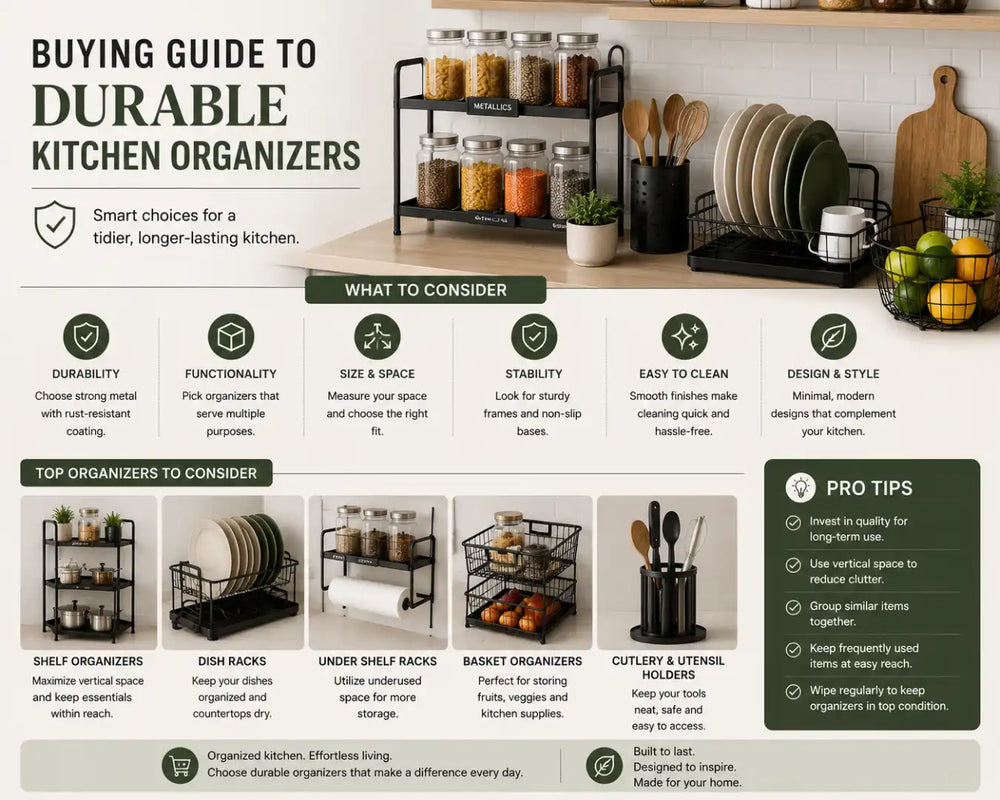 The Ultimate Buying Guide for Durable Kitchen Organizers