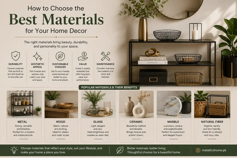 How to Choose the Best Materials for Your Home Decor