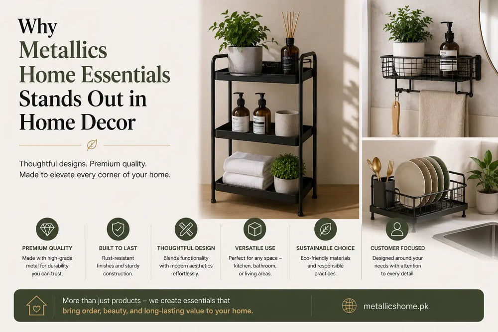 Why Metallics Home Essentials Stands Out in Home Decor
