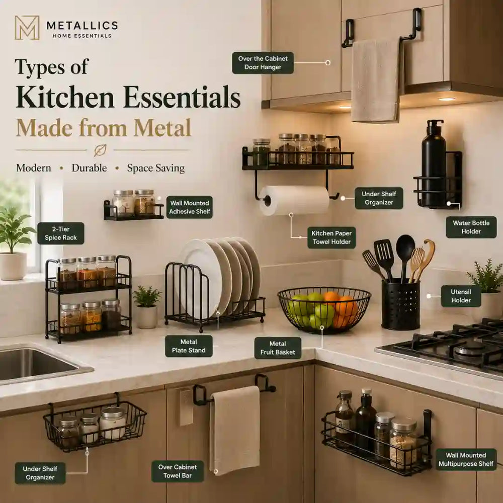 Types of Kitchen Essentials Made from Metal