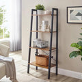 The Plant Bookcase Living Room Organizer Rack features a modern design with wooden shelves and a metal frame, ideal for stora