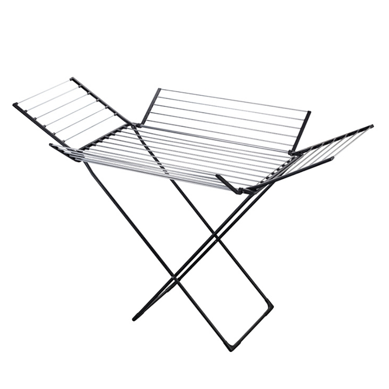 Foldable Multi-Wing Clothes Drying Stand with a durable metal frame, featuring multiple drying wings for spacious use.