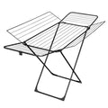 Foldable Multi-Wing Clothes Drying Stand in black, featuring multiple drying wings for spacious and convenient laundry drying
