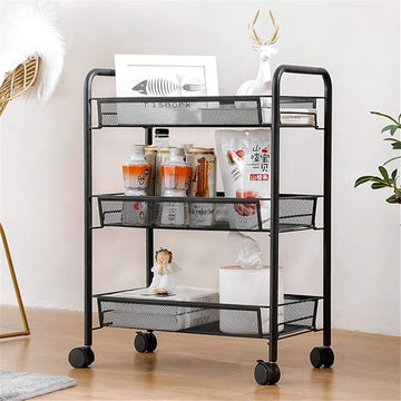 "Multipurpose foldable kitchen trolley by Metallics Home Metallics-Home"