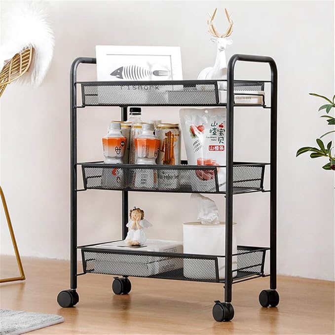 Multipurpose Foldable Kitchen Trolley by Metallics Home