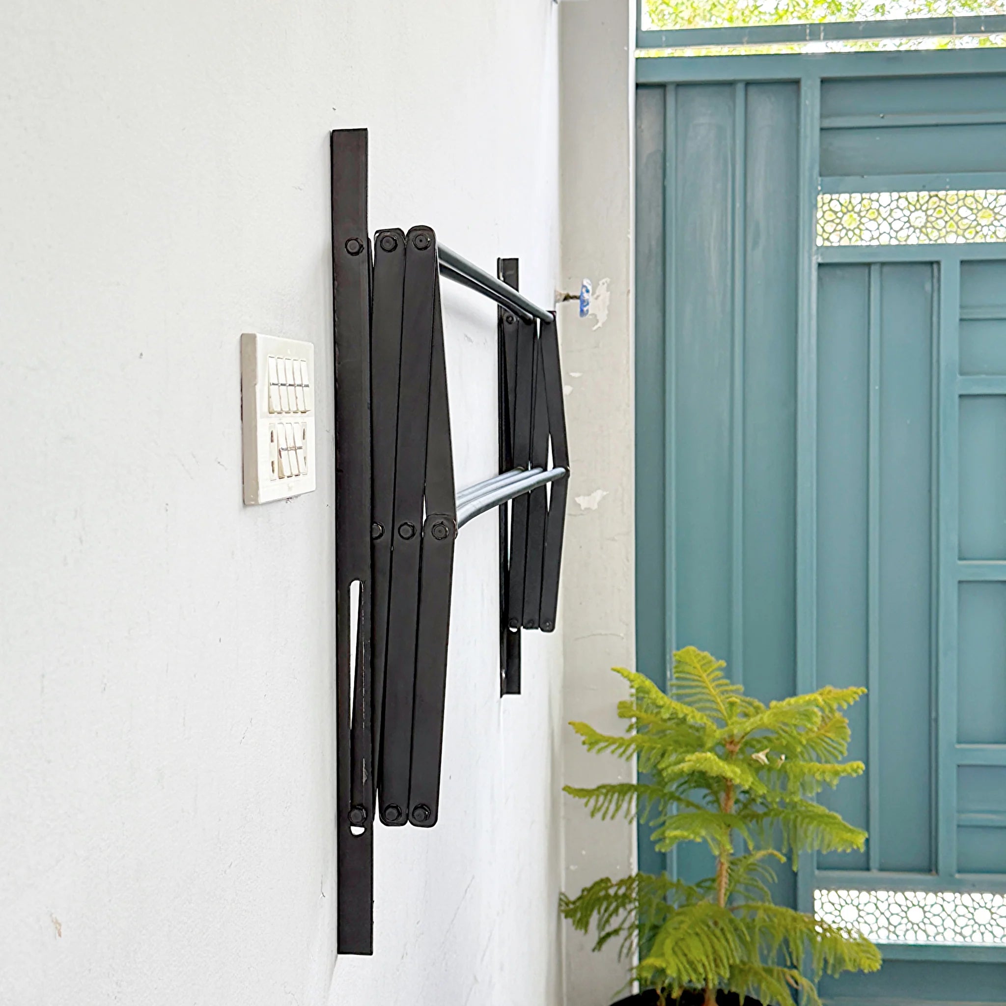 Metal Powder Coated Portable Folding Towel Holder by Metallics home