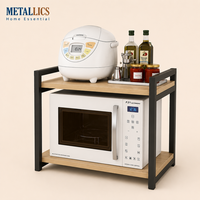 The Forno Prato 2 Tier Multipurpose Rack by Metallics Home