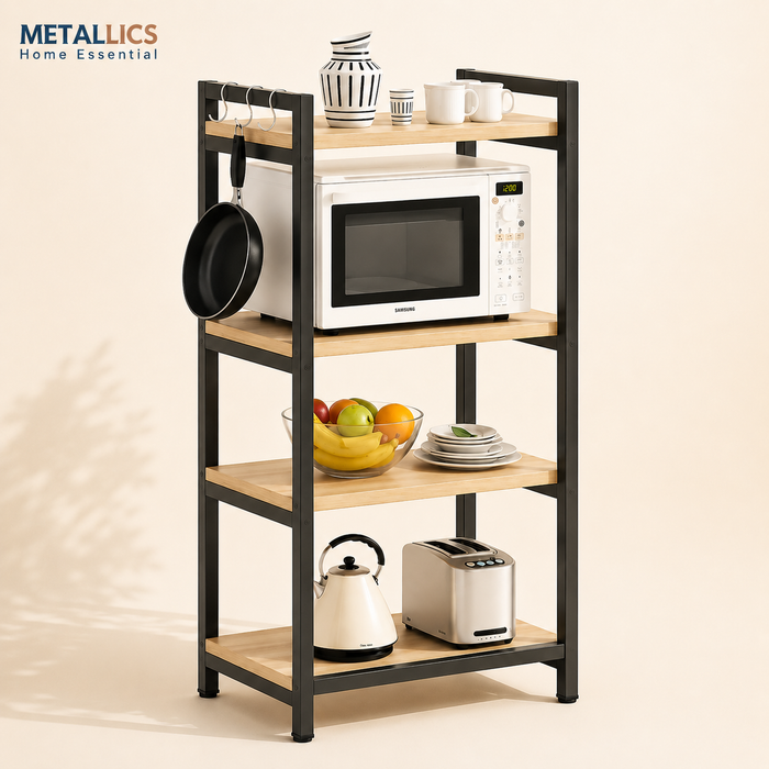 Maxi Stack 4 Tier Multipurpose Storage Rack by Metallics Home