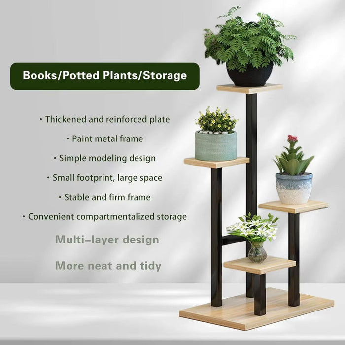 Decorative Vase and Plant Stand by Metallics Home