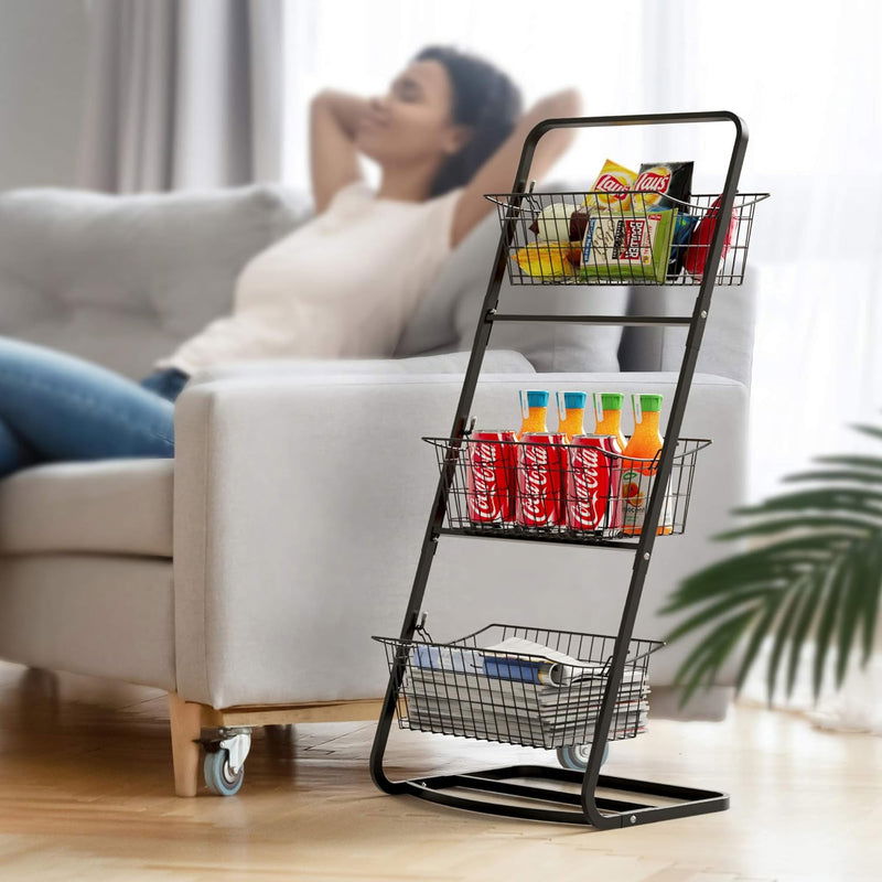 Detachable 3-tier fruit and vegetable stand by Metallics Home - Metallics-Home