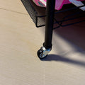 Multipurpose Foldable Kitchen Trolley by Metallics Home featuring a sturdy metal frame and smooth-rolling wheels for easy mob