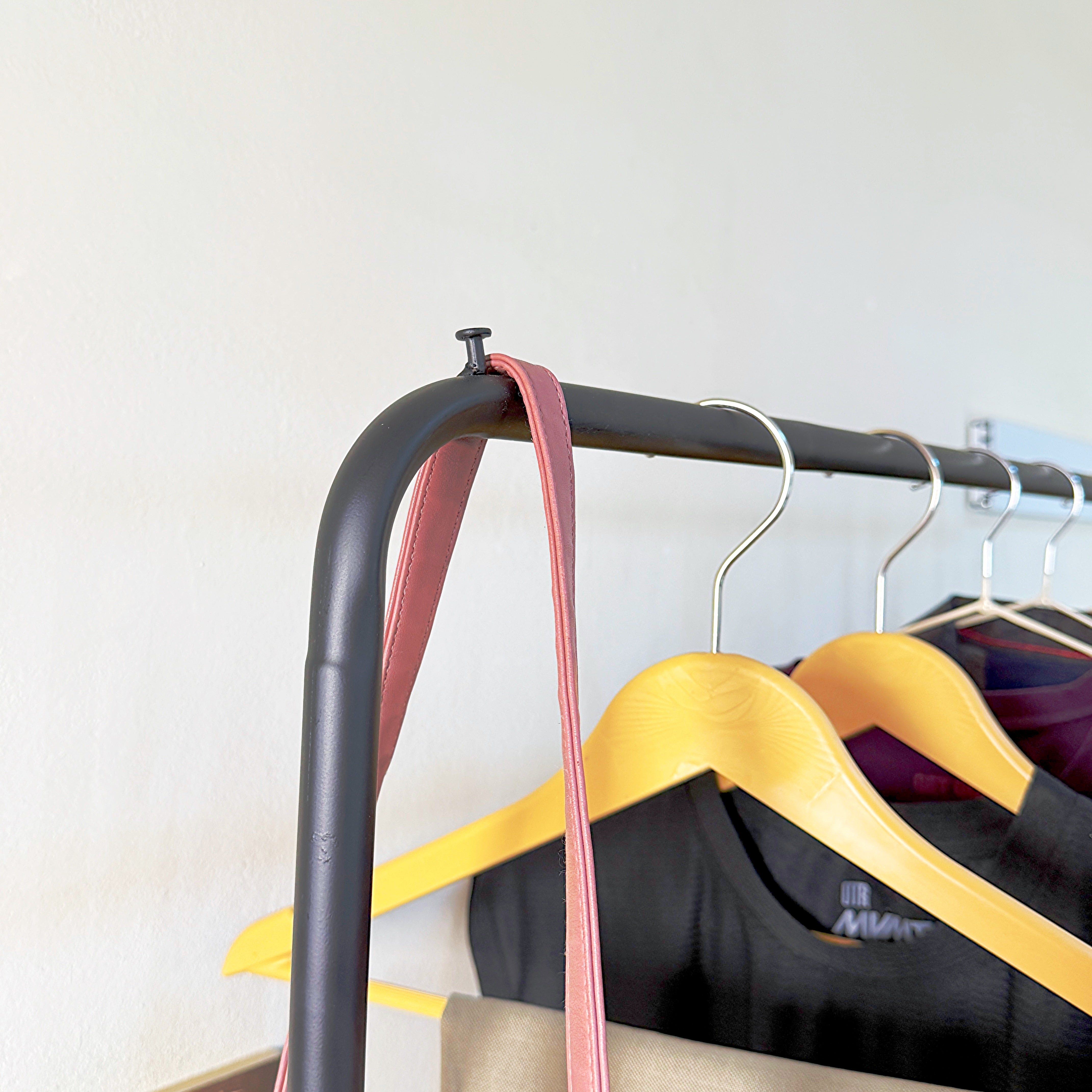 Double Pole Cloth Hanging Stand x Single Shoe Rack By Metallics Home