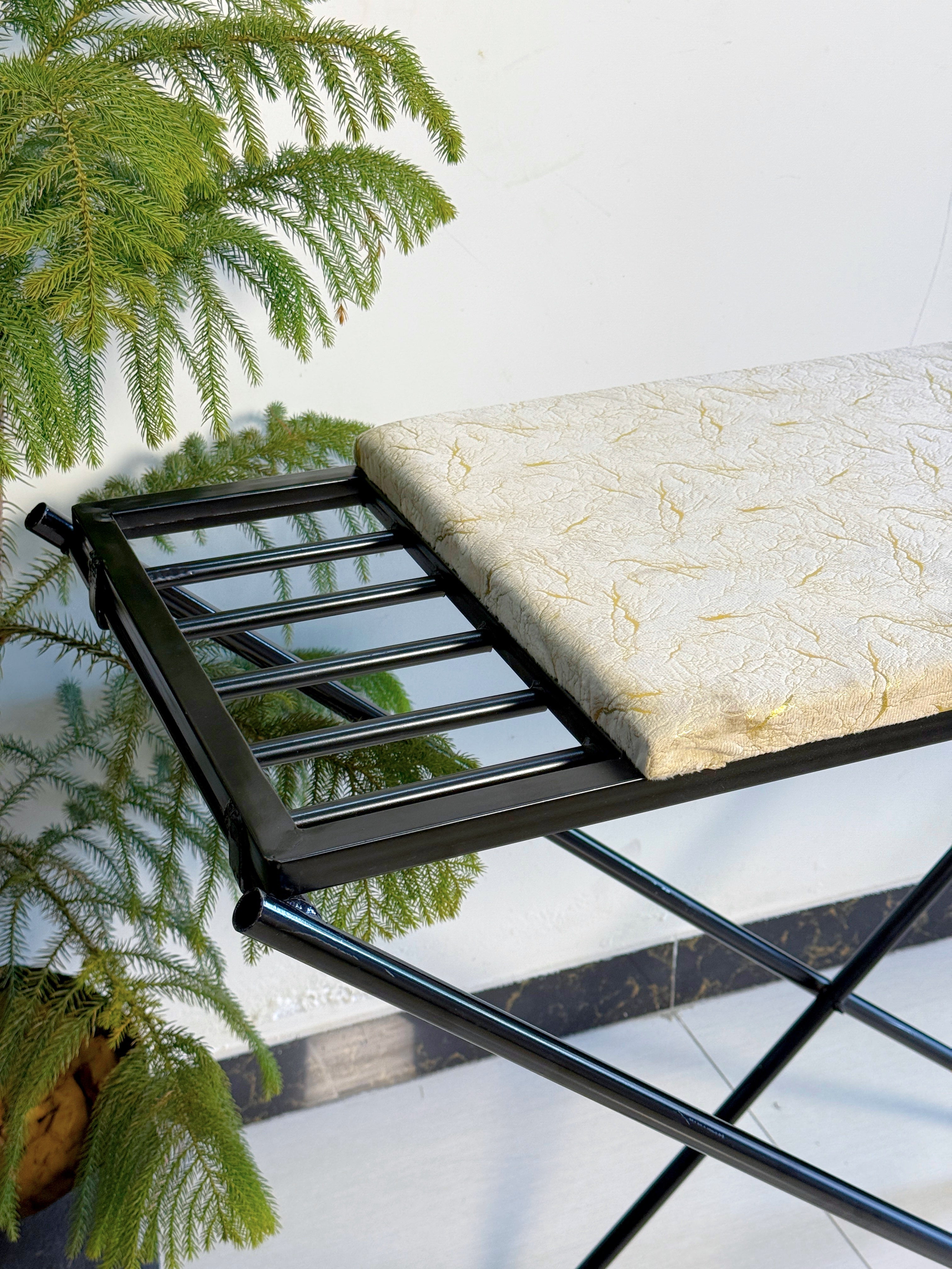 Foldable Iron Stand by Metallics Home