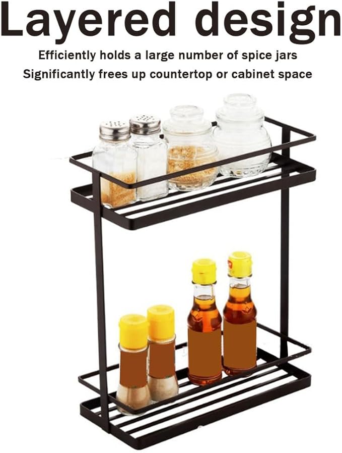 Luxury 2-tier kitchen and washroom organizer by Metallics Home Metallics-Home