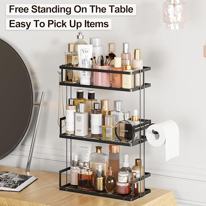 Luxury 3 tier kitchen and washroom organizer by Metallics Home Metallics-Home