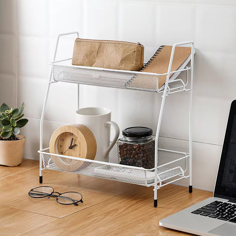 Multi-purpose foldable 2 layer rack by Metallics Home Metallics-Home