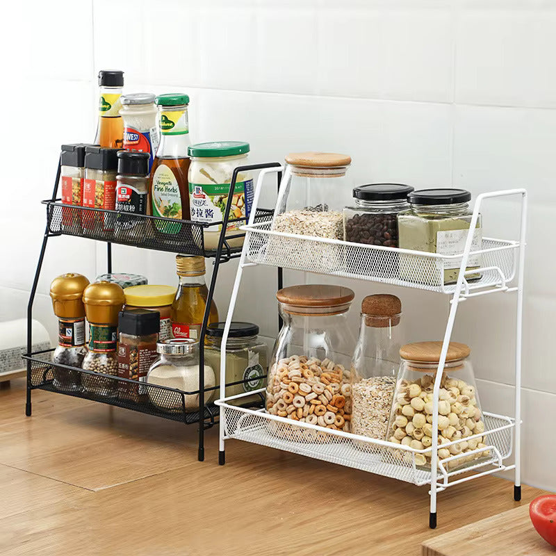 Multi-purpose foldable 2 layer rack by Metallics Home Metallics-Home