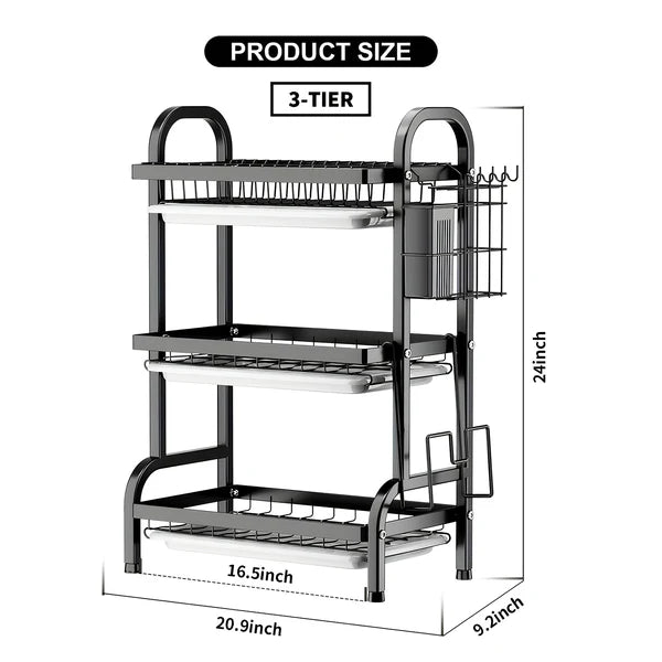 Multi Tired Dish Organizer by metallics home