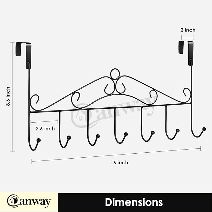 Over the door crown hanger by Metallics Home Metallics-Home