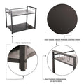 The Forno Prato 2 tier Multipurpose rack Metallics-Home