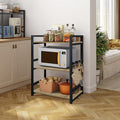 The Forno Prato 3 tier Multipurpose storage rack Metallics-Home