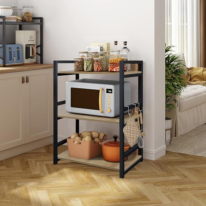 The Forno Prato 3 tier Multipurpose storage rack Metallics-Home