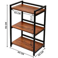 The Forno Prato 3 tier Multipurpose storage rack Metallics-Home