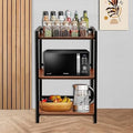 The Forno Prato 3 tier Multipurpose storage rack Metallics-Home