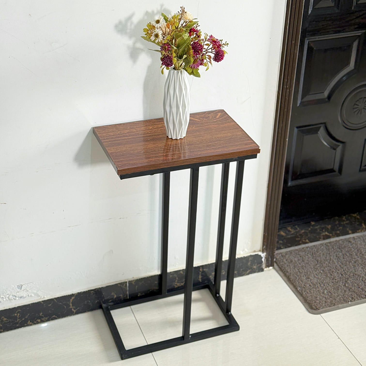 Wooden C Table And Side Table by Metallics Home