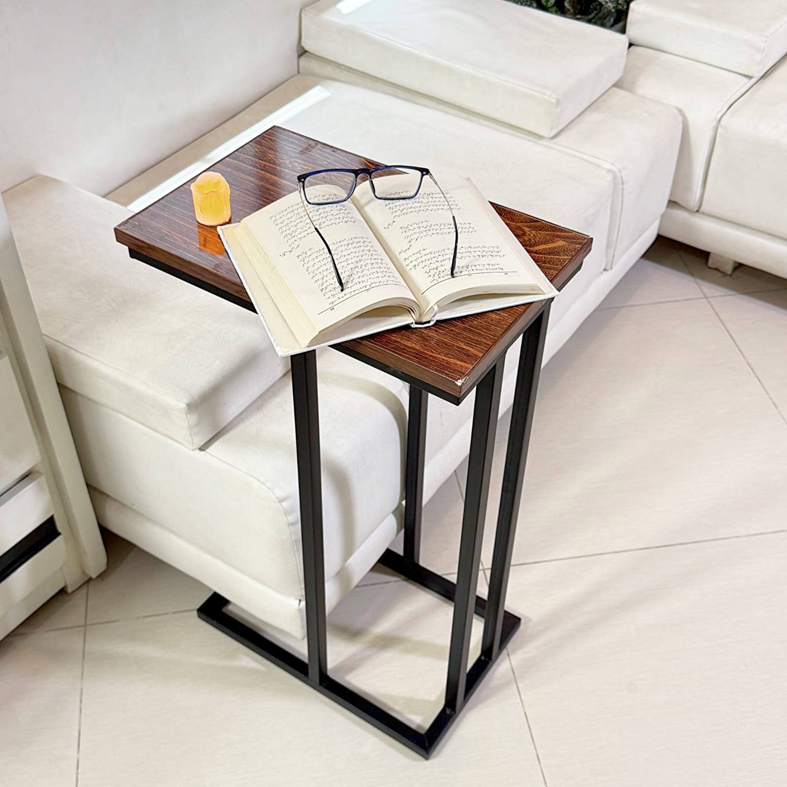 Wooden C Table And Side Table by Metallics Home
