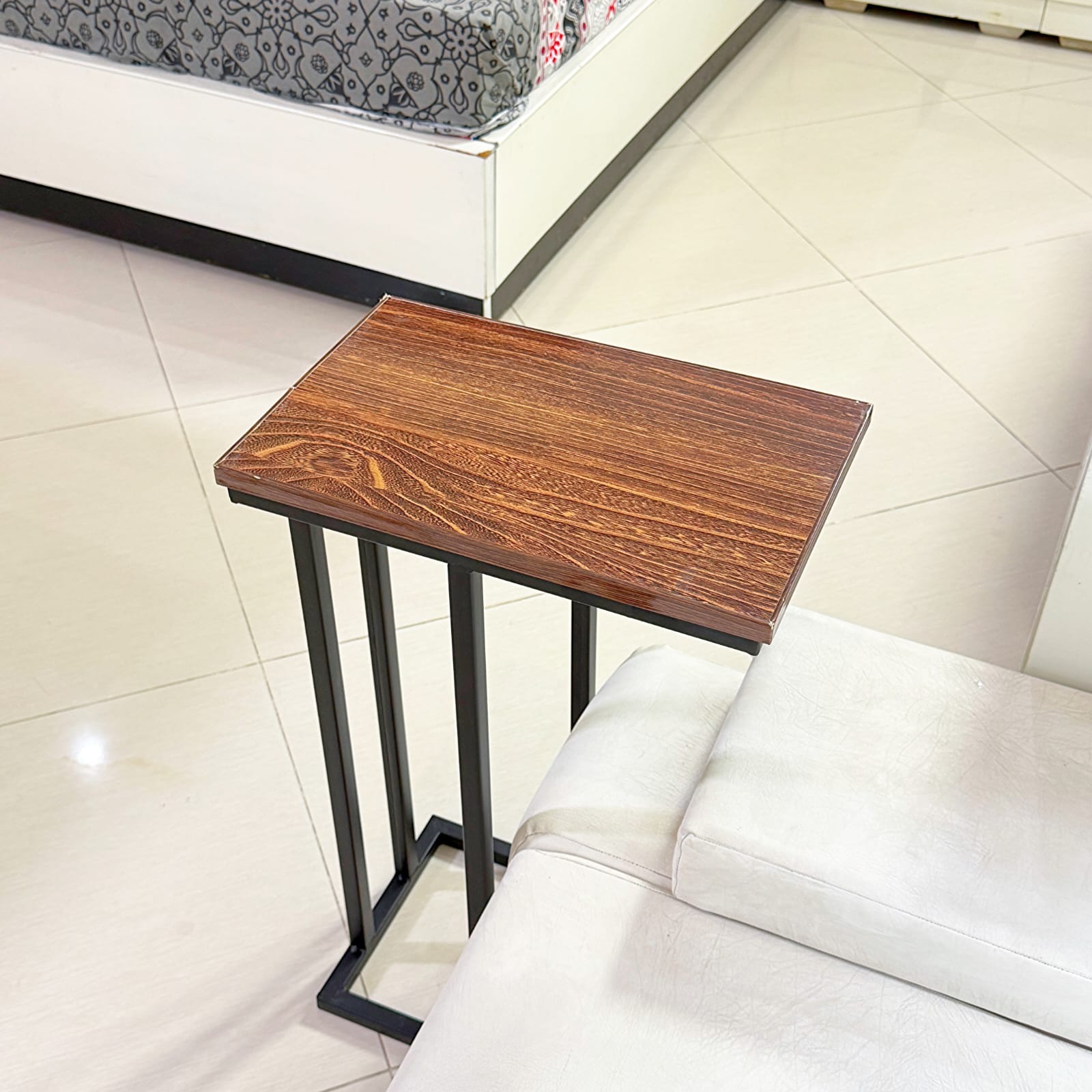 Wooden C Table And Side Table by Metallics Home