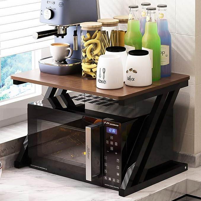 Z Shape microvave stand by metallics home - Metallics-Home