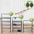 foldable metal shoes rack by Metallics Home Metallics-Home