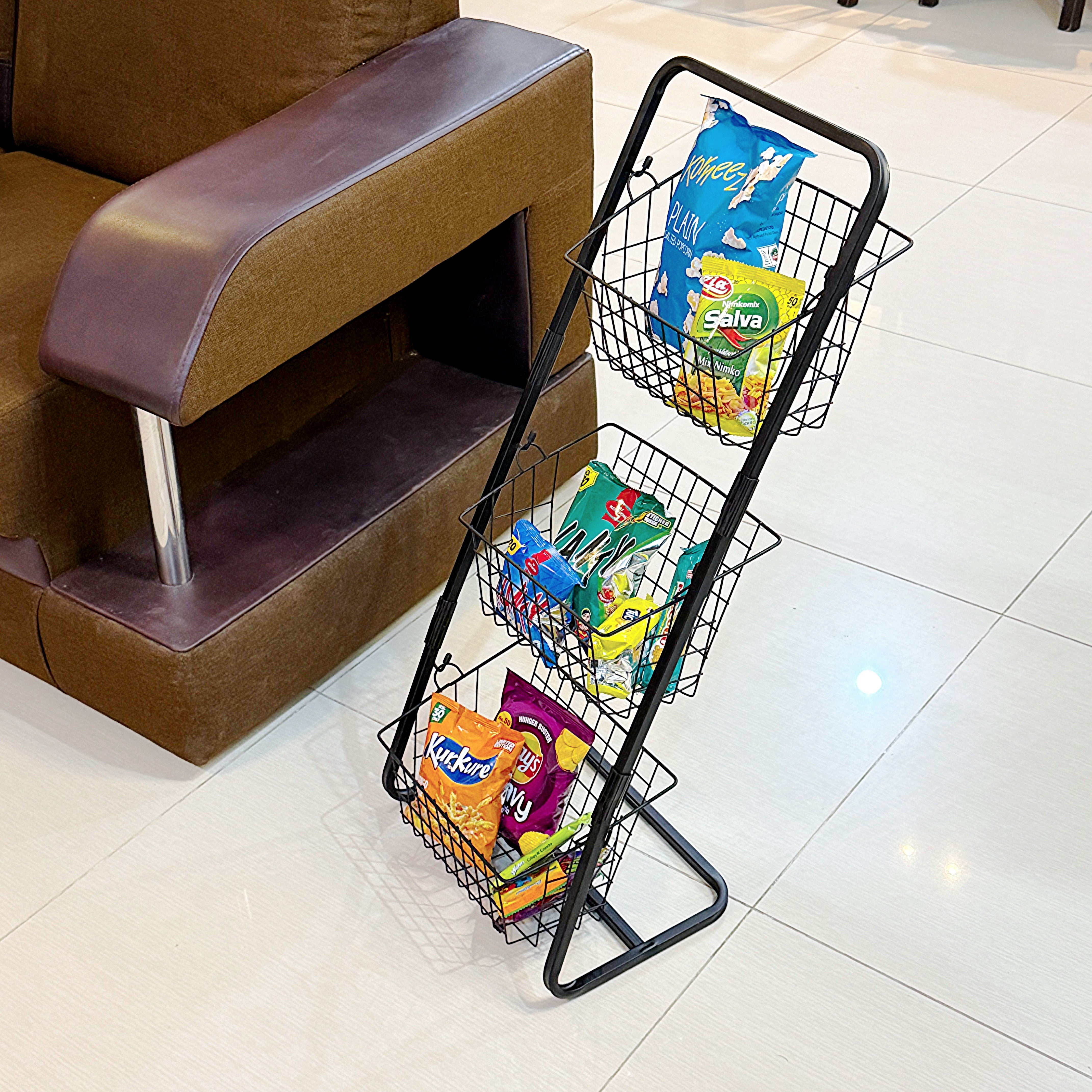 Detachable 2,3-tier fruit and vegetable stand by Metallics Home