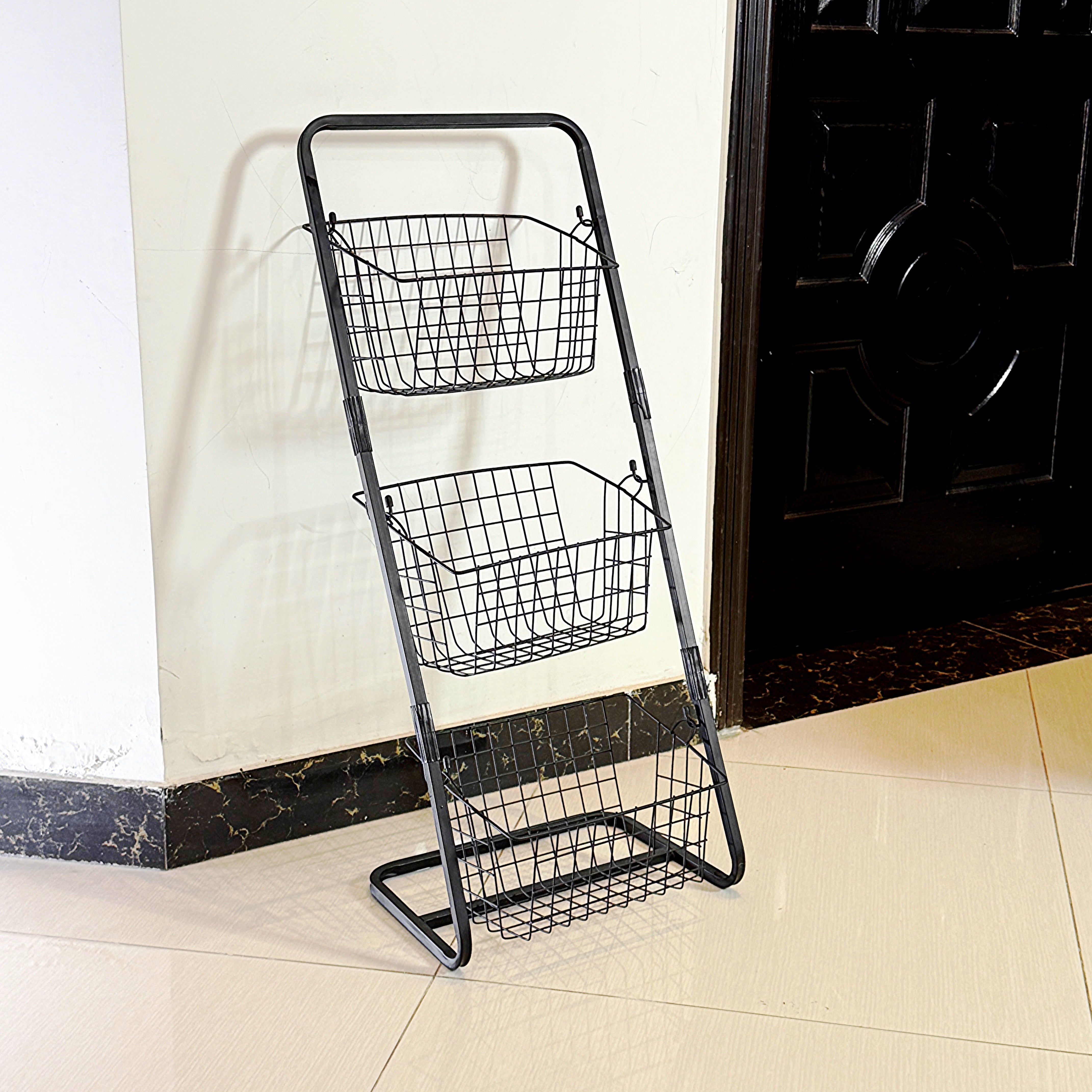 Detachable 2,3-tier fruit and vegetable stand by Metallics Home