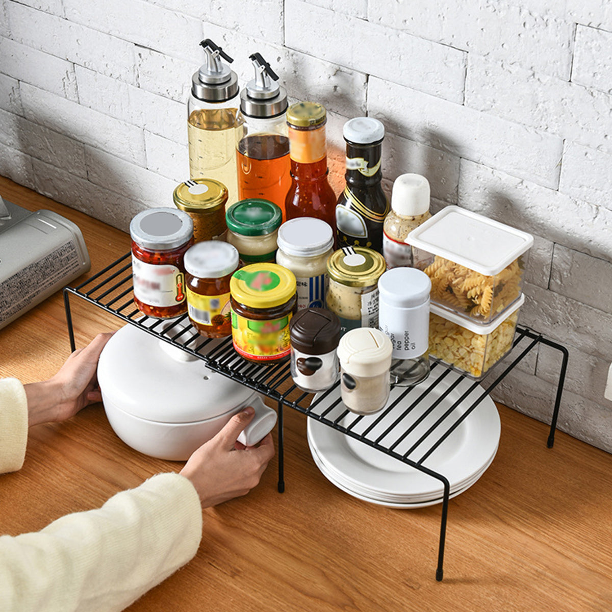inside cabinet desktop shelf by Metallics Home Metallics-Home