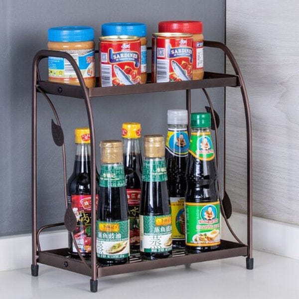 luxury premium quality foldable 2-tier multipurpose rack by Metallics Home Metallics-Home