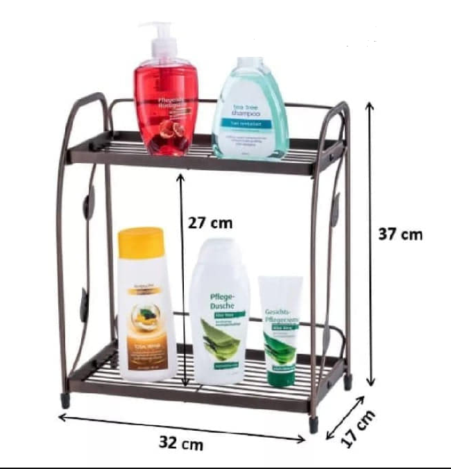 luxury premium quality foldable 2-tier multipurpose rack by Metallics Home Metallics-Home