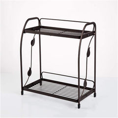 luxury premium quality foldable 2-tier multipurpose rack by Metallics Home Metallics-Home