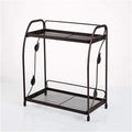 luxury premium quality foldable 2-tier multipurpose rack by Metallics Home Metallics-Home