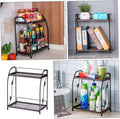 luxury premium quality foldable 2-tier multipurpose rack by Metallics Home Metallics-Home