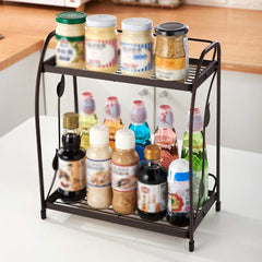luxury premium quality foldable 2-tier multipurpose rack by Metallics Home Metallics-Home