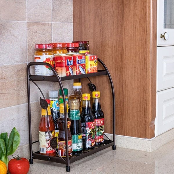 luxury premium quality foldable 2-tier multipurpose rack by Metallics Home Metallics-Home