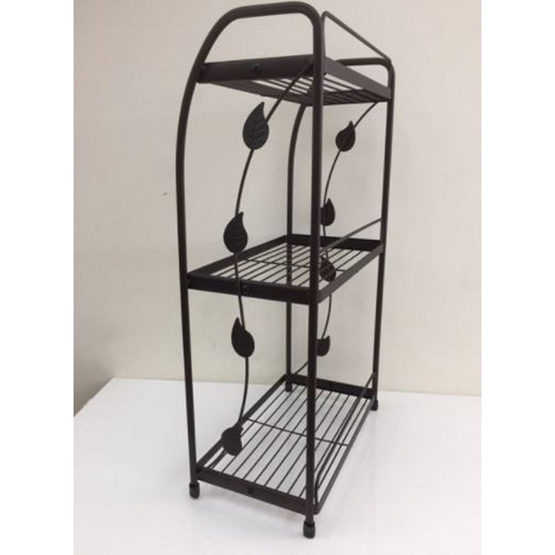 luxury premium quality foldable 3-tier multipurpose rack by Metallics Home Metallics-Home