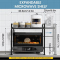 metal adjustable microvave stand by Metallics Home Metallics-Home