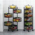 premium 4-5 tier metal square trolley by Metallics Home Metallics-Home