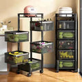 premium 4-5 tier metal square trolley by Metallics Home Metallics-Home