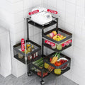 premium 4-5 tier metal square trolley by Metallics Home Metallics-Home