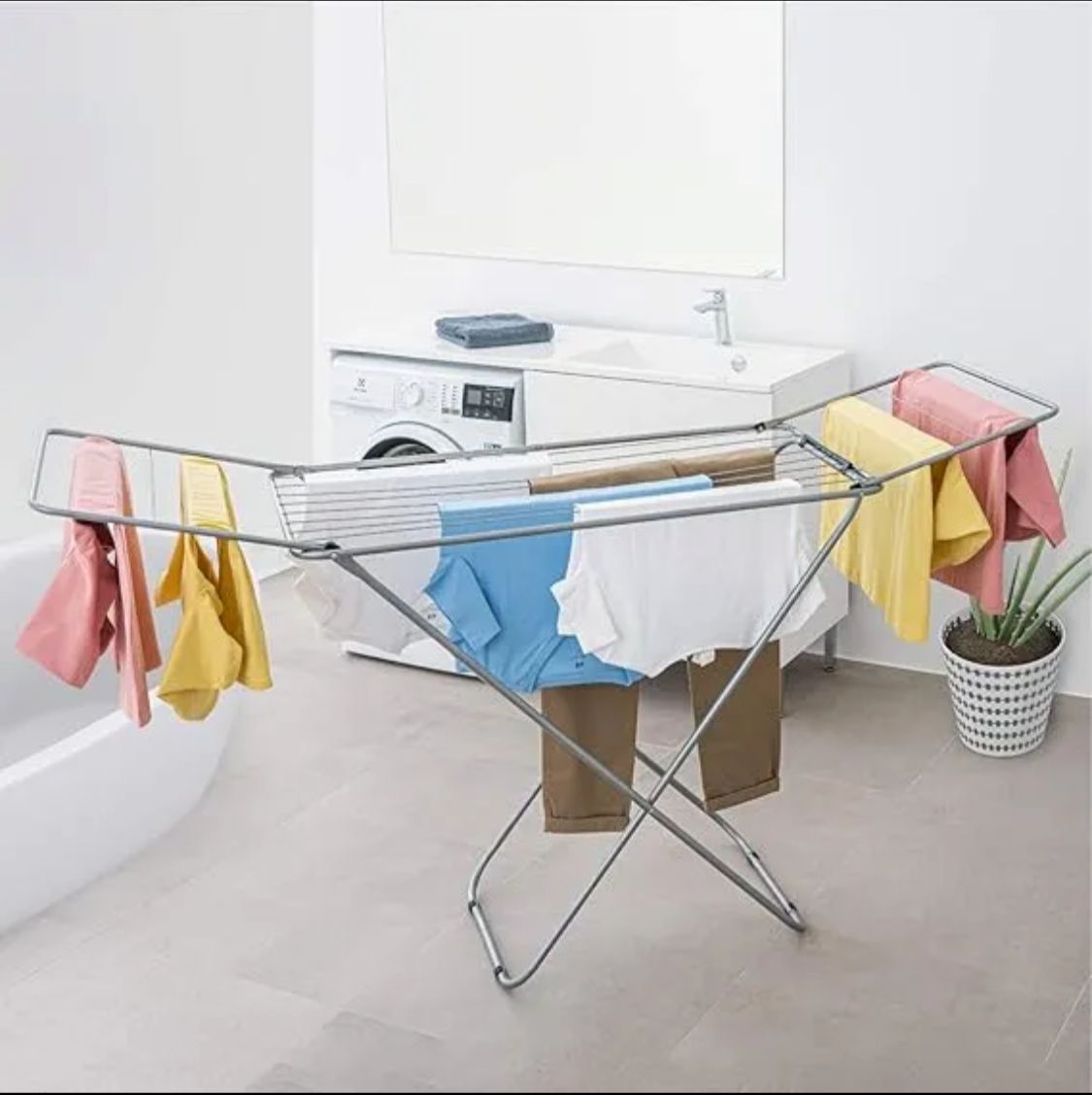 premium metal folding cloth dryer stand by Metallics Home Metallics-Home