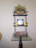 square 3-tier multipurpose rack by Metallics Home Metallics-Home